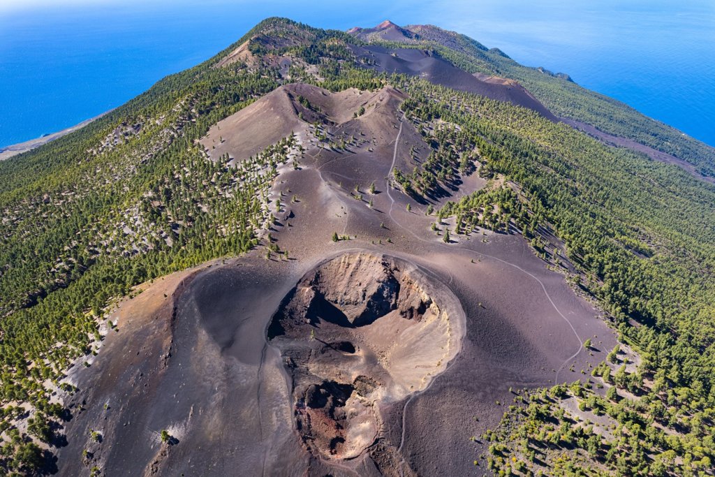 Nationaal Park Caldera de Taburiente - erosiekrater