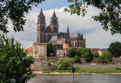 magdeburg langs de elbe fietsen